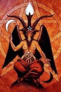 Baphomet The Occult Law of Reversal god of confusion Woe unto them