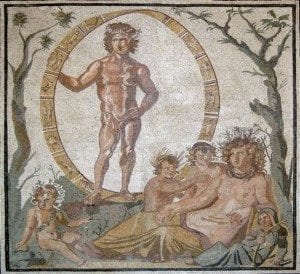 Greek god Uranus Mythology A biblical perspective artwork Aion Mosiac