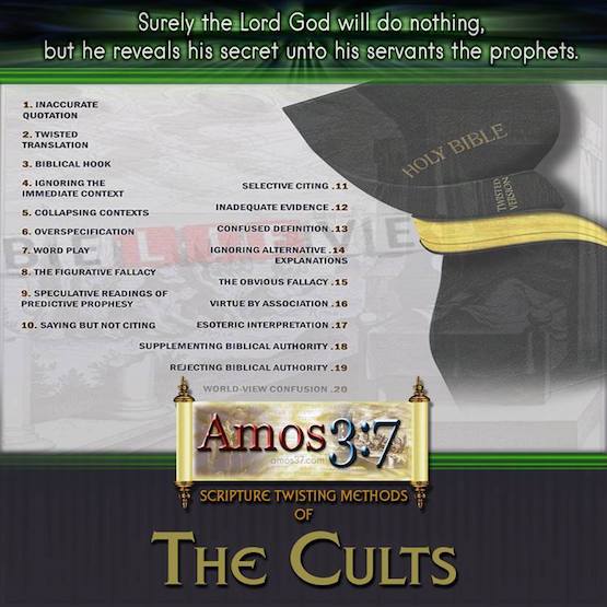 Cults, Apologetics, Scripture twisting,