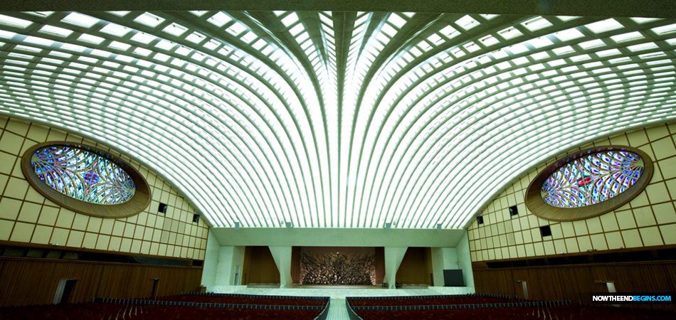hall-of-pontifical-audiences-pope-paul-v1-audience-building-reptile-snake-dragon-revelation-17-catholic-church
