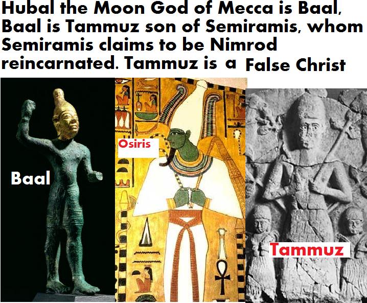 Tammuz, Osiris, Baal, false christs,