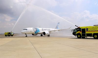 First time: Egyptair plane lands at Ben Gurion Airport