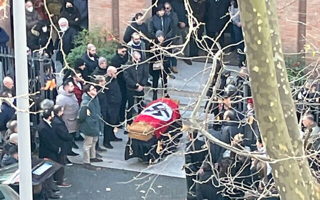 Swastika-draped casket at neo-fascist funeral in Rome sparks outrage