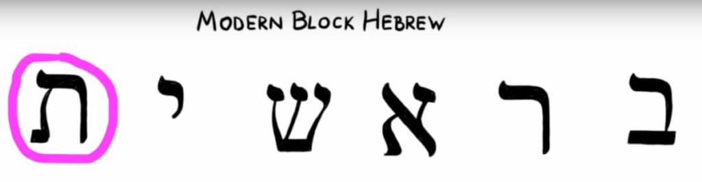 tau, hebrew, berisheet, genesis,