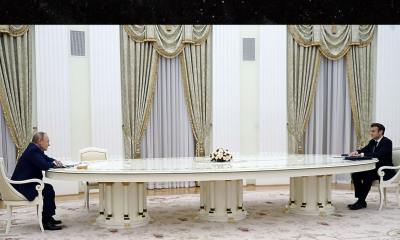 Presidents Macron and Putin Sit at Super Long Table to Talk Ukraine - Miami Standard