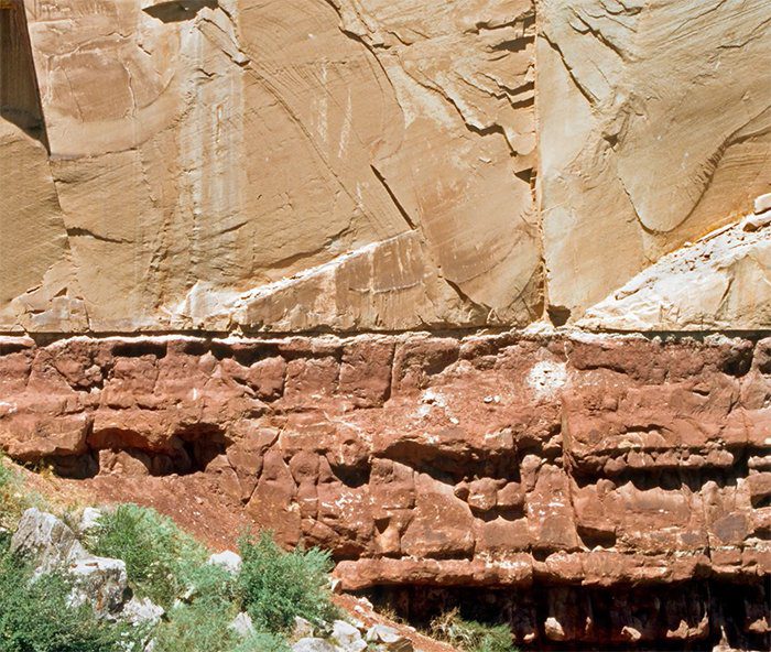 Boundary Between Coconino Sandstone and Hermit Formation