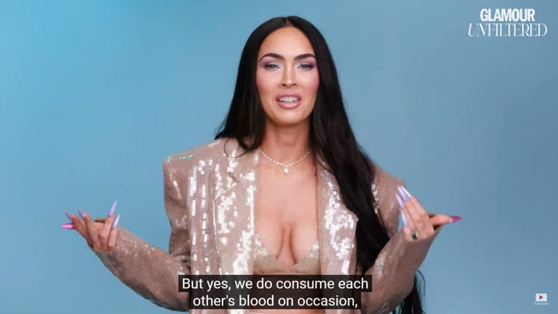 Megan Fox Openly Admits That She Drinks Blood For "Ritual Purposes" 4 leadmeghanblood 1 e1651171615710 Megan Fox Openly Admits That She Drinks Blood For "Ritual Purposes"