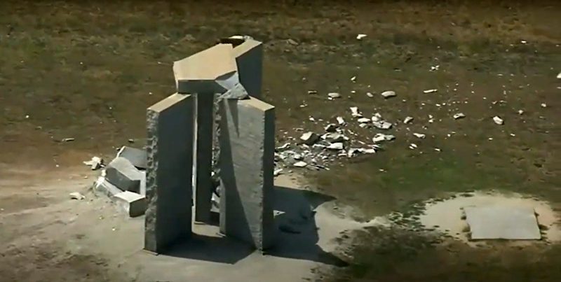 The Georgia Guidestones Completely Demolished Following Explosion