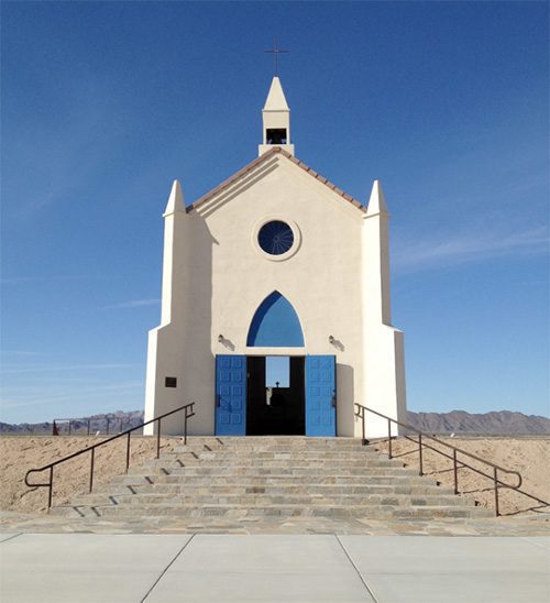 chapel Sinister Sites: Felicity, the Creepy Desertic Town at the 