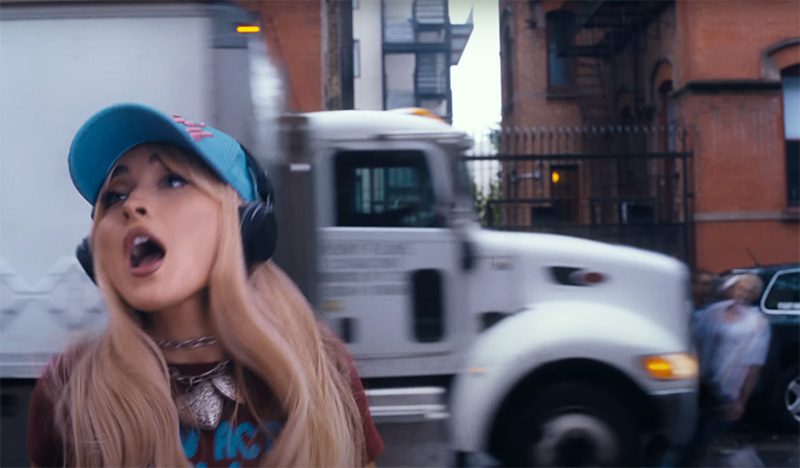 feather5 Sabrina Carpenter Desecrates an Actual Church in Her Highly Toxic Video 